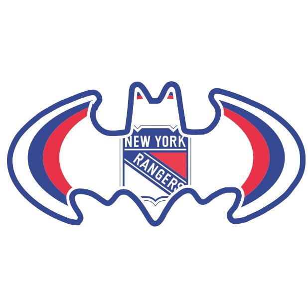 New York Rangers Batman Logo DIY iron on transfer (heat transfer)